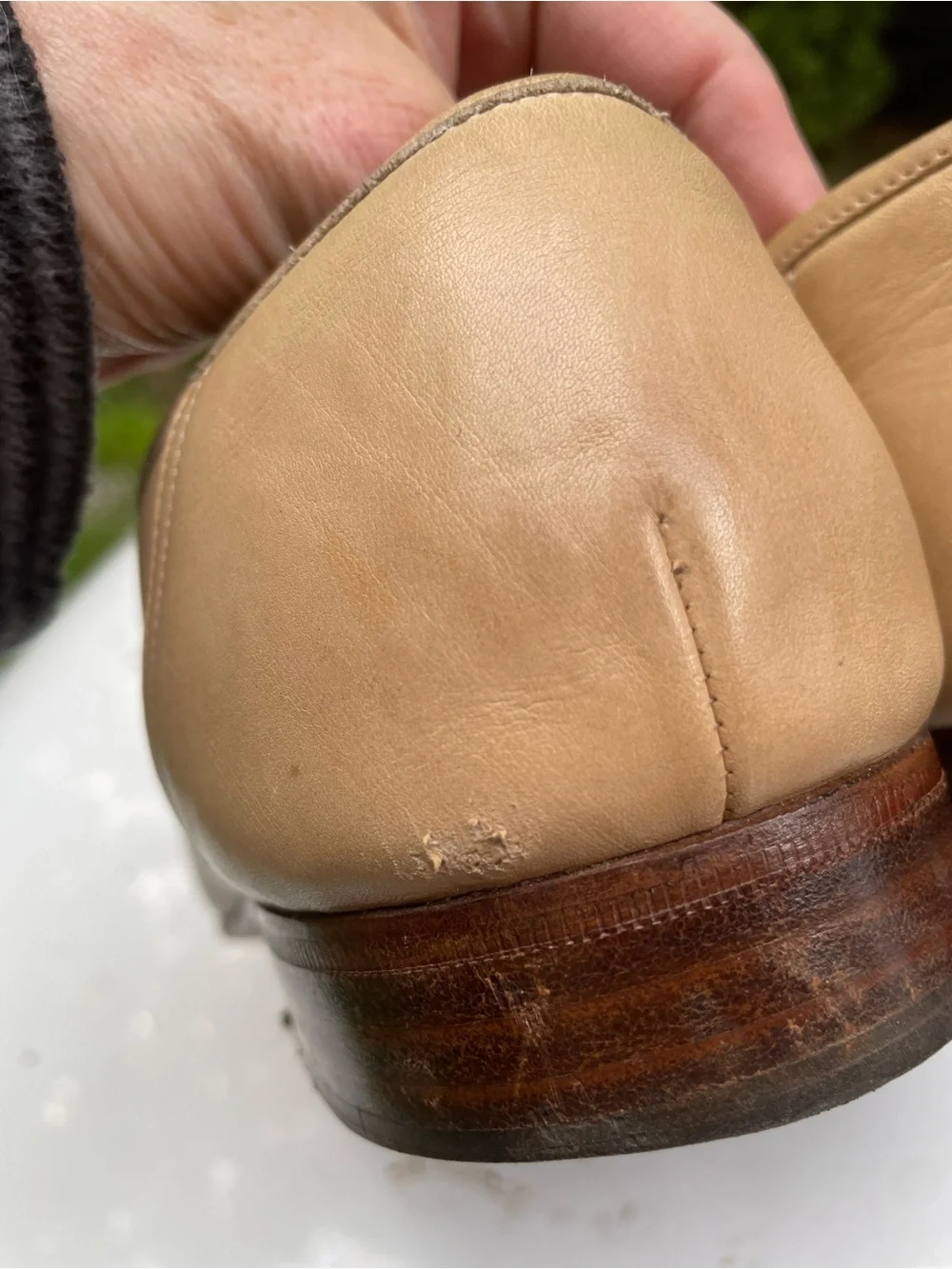 Christian Dior Vintage Mens Leather Loafers Size 13 Medium